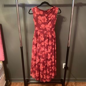 High low, cranberry color, Joyfolie Dress.